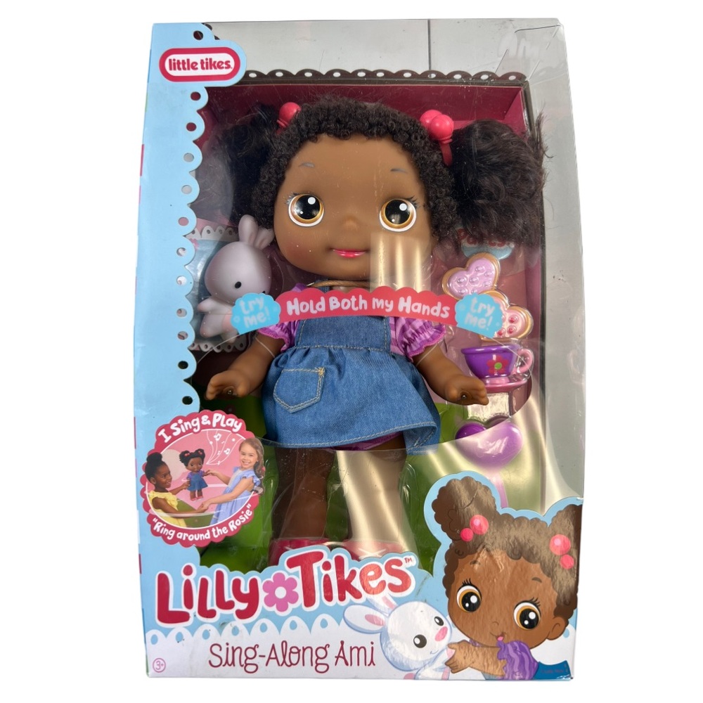 Little Tikes Sing-Along Ami Doll Lilly Girl Preschool 12 Inch Brown Hair Toy